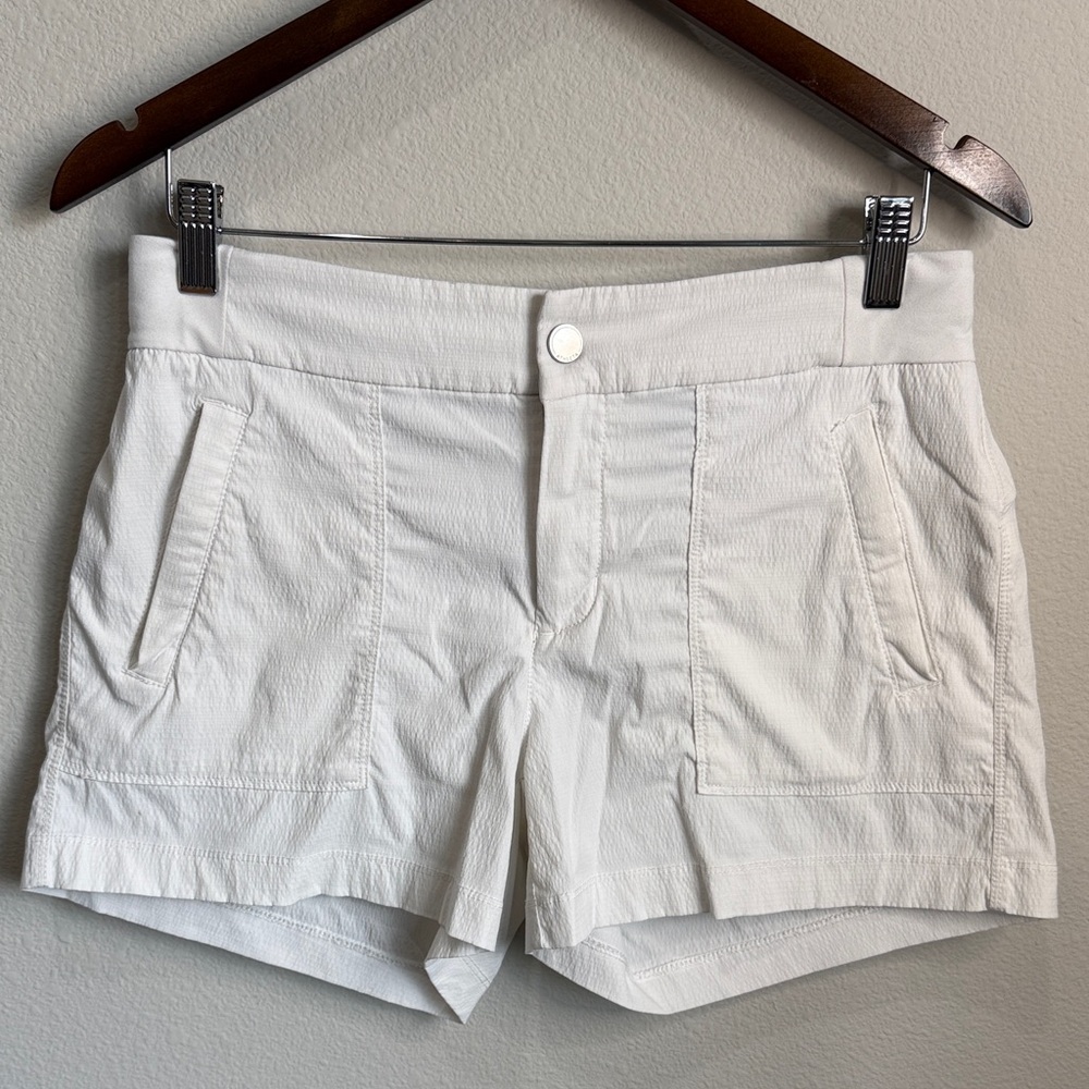 Athleta White Active  Shorts 4" Inseam Waist 30" Size 10